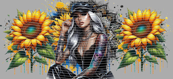 16oz Sunflower Girl-SU-553